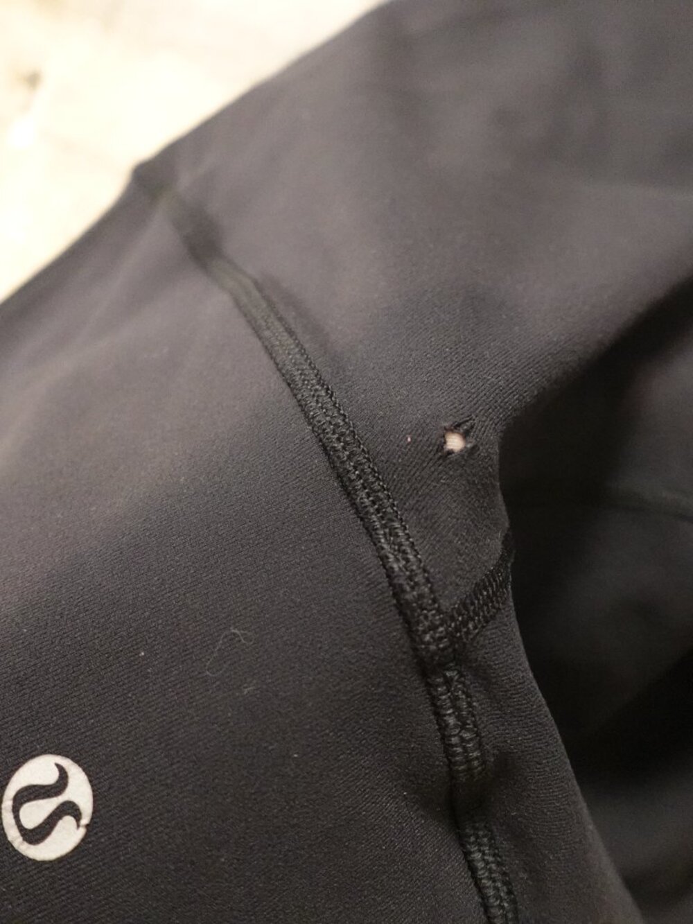 Lululemon High Rise Crop Leggings Women's Size 4‎ Black 25.5" Yoga Active - Picture 12 of 13